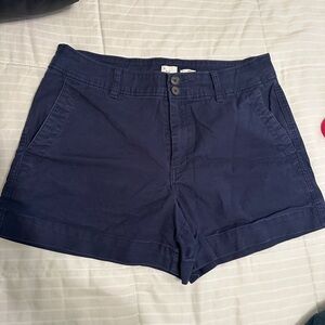 a new day Women's Dark Blue Cotton Shorts